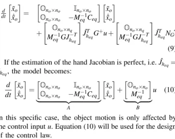 Fig. 2. Task specification: motion only on y-axis.