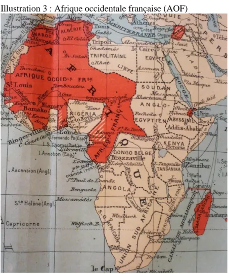 Illustration 3 : Afrique occidentale française (AOF) 