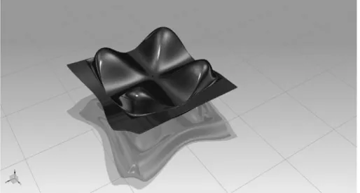 Figure 10 Three-dimensional modelling of the upper shell of the base module with edge and angle