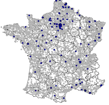 Figure 1.1 – Map of public junior high schools in the sample