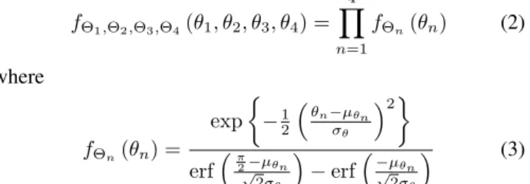 Fig. 1. Simplified multipath indoor 2D scenario