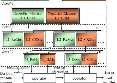 Figure 3 : Hierarchical and Distributed Cognitie radion architecture management 