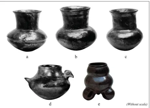 Figure 2. Plumbate type vessels discovered in a cache on the site of Tula (after Diehl et al