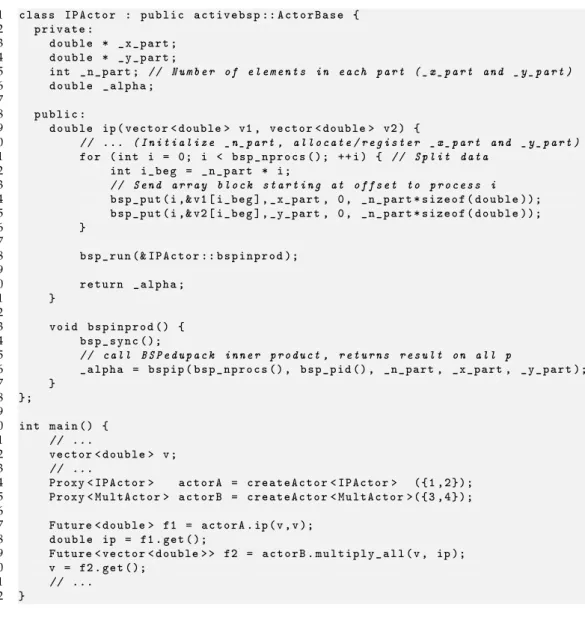 Figure 3.2: ActiveBSP example
