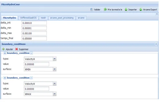 Fig. 6. GUI of the dataset editor generated