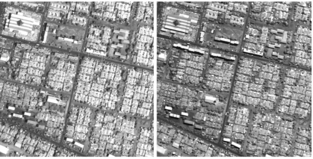 Figure 2.5 – Images originales d’une zone commerciale d’Abidjan , c  DigitalGlobe, distribution Spot Image fournies par la DGA.