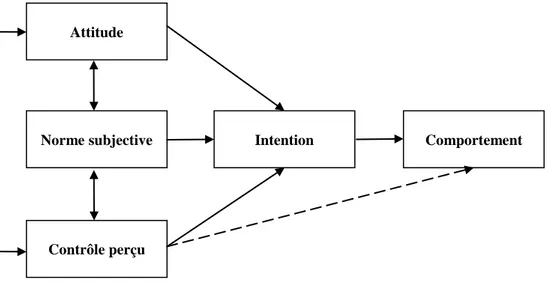 Figure 6. La théorie du comportement planifié 21