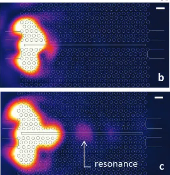 Figure  4.  Optical  images  of  the  cavity  at  different  wavelengths  in  false  colors