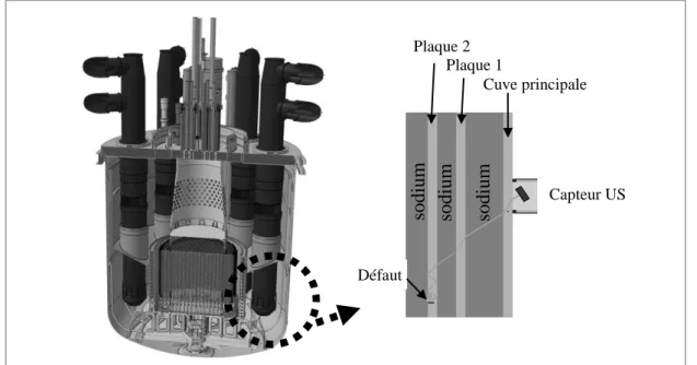 Figure 1 : Inspection depuis l’extérieur du milieu sodium 