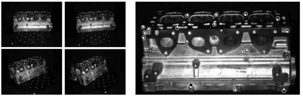 Fig. 6. Results from the ‘cylinder head’ sequence.