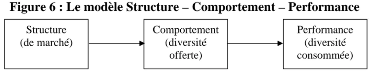 Figure 6 : Le modèle Structure – Comportement – Performance 