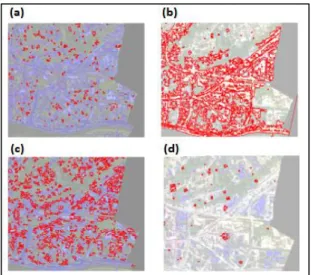 Figure 7: Recognition of urban structures using geometric  rules (from the geometric urban oriented-object database)