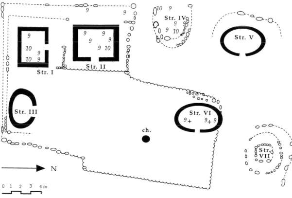 Fig. 14: La plate-forme du Cabrio, Kabah; valeurs maximales d'acides gras. 