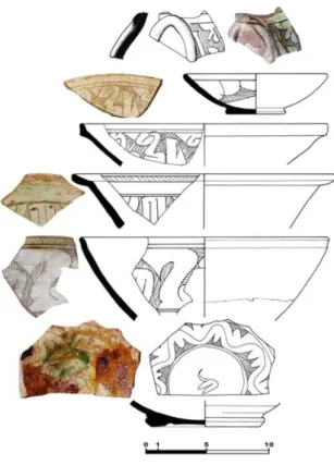 Fig. 3 = sgraffiatos à décor hachuré (Sharma, Yémen). 