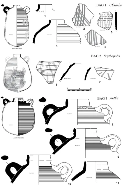 Fig. 8 — Amphores Bag-shaped types 1-3 ( v e - vii e  s.)