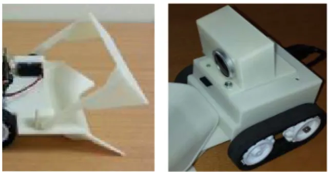 Figure 10: prototyping of the pushing robot 