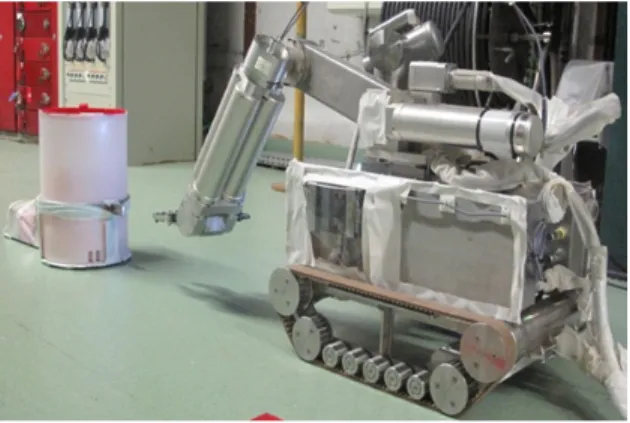 Figure 5: RICA III robot equipped with the Romain 50 arm 