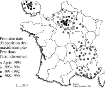 Figure 5.3. Diffusion spatiale en contexte concurrentiel