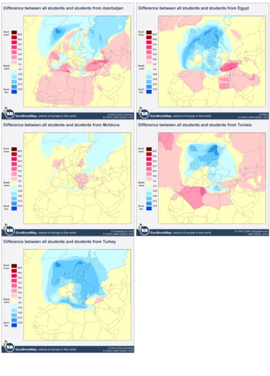 Figure 56: Differences between southern and eastern neighbouring countries of the European Union and the entire sample