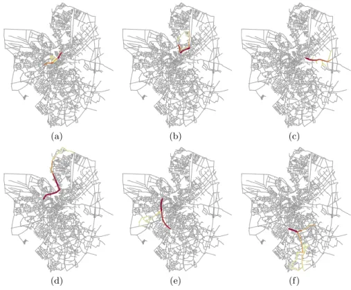 Fig. 3. Some of the clusters discovered through clustering of the strict similarity graph.
