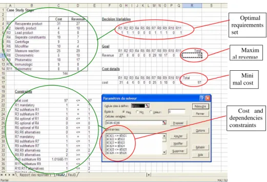 Fig. 4. Screenshot of Stago ILP problem after solving 