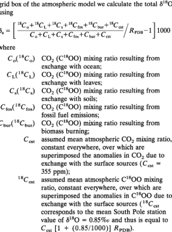Figure  3 compares  the zonally  averaged  simulated  •80  field  with the NOAA-CU,  Scripps-CIO, and CSIRO  observations,  all  zonal profiles being referenced relative to  the value of  +0.85%0  at the South  Pole (the observed  average  •80  mea-  sured