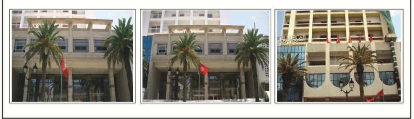 Figure III-3 : Vue plus rapprochée de la façade principale de l'hôtel Sousse Palace (côté rue) 