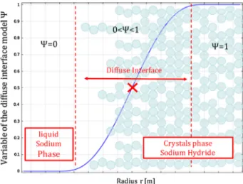 Figure 9. Location of the nucleation process.