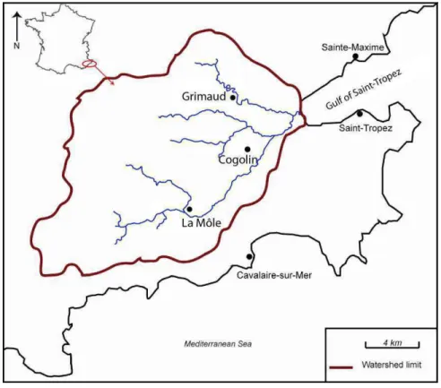 Figure 0.3: Location of the catchment. 