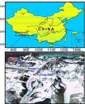 Fig. 1. Location map of ERIC2002C drilling site.