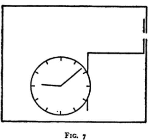 Figure 2.1: La boîte à photon d’Einstein (Figure 7 dans Bohr 1949, Op.cit.)