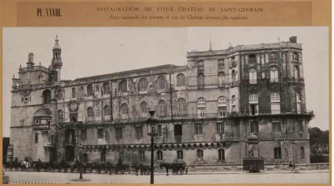 Fig. 6: Château de Saint-Germain-en-Laye avant restauration, avant 1862 numérisation d’après un ekta, Photo © RMN-GP (MAN)/ Loïc Hamon