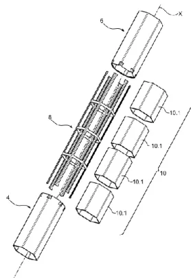 Fig. 1. Hexagonal tube composite assembly body for SFR  (Ref. 2) 