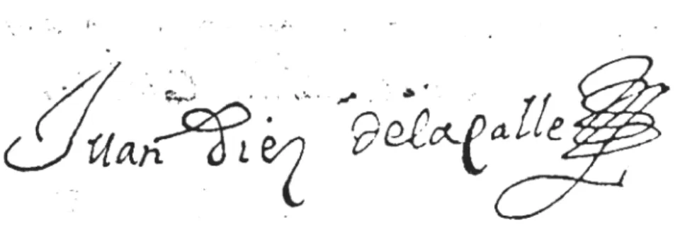 Illustration 1 : Signature de Juan Díez de la Calle 69