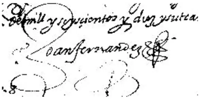 Illustration 3 : Signature de Juan Fernández de Madrigal 114