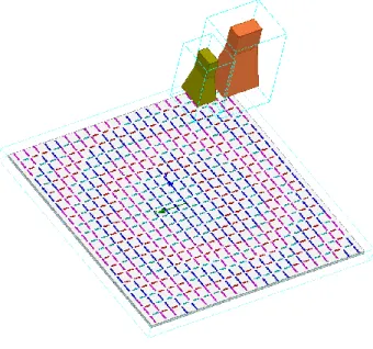 Fig. 5.  Simulation configuration for SB and DB TAs using in HFSS.FE-BI. 