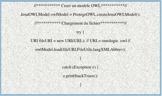 Figure II.3: la fonction qui clarifier le chargement de notre fichier (ontologie.owl)