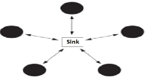 Figure 1.3 : Topologie des réseaux en étoile 