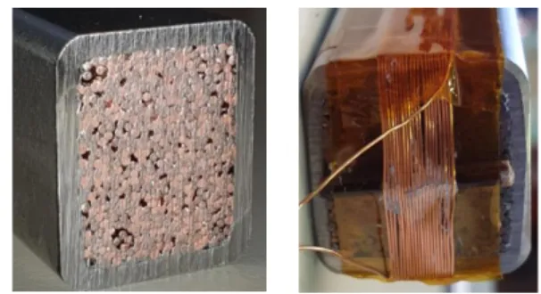 Fig. 1. MAG42-2, cross section of tested samples. 486 strands of 0.81 mm of  diameter, with 324 of superconducting strands