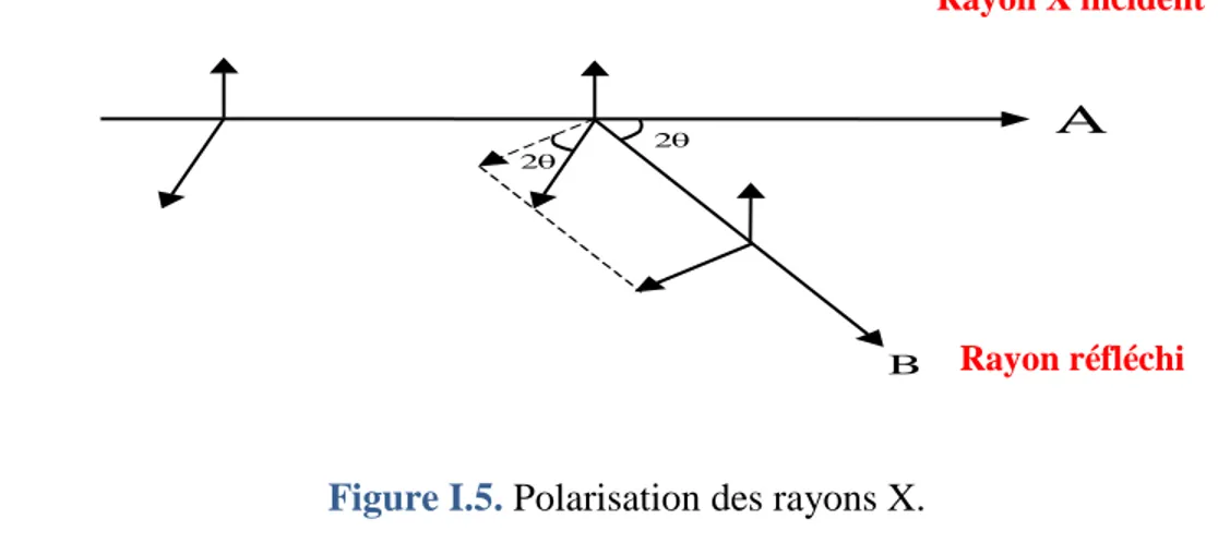 Figure I.5. Polarisation des rayons X.