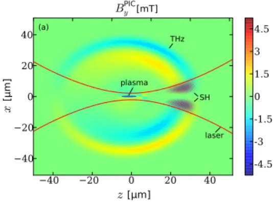 FIG. 8. Snapshot of the magnetic field B PIC y from the same PIC simulation as shown in Fig