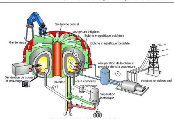 Fig. 2.7 – Sch´ema d’un r´eacteur.