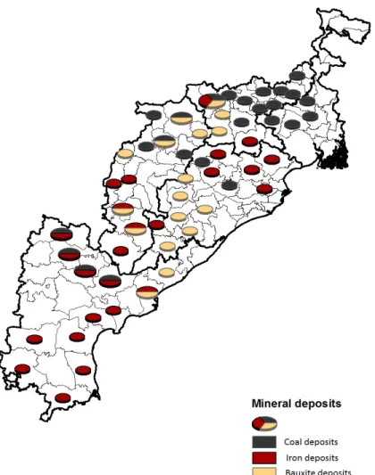 Figure 4: Distribution of Mining Deposits in Selected States
