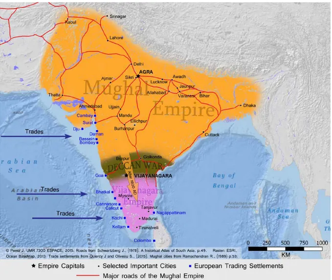 Figure 8: The Third Rise of Urbanisation; Mughal and Vijayanagara Empires, the Indian Situation  during the 16th Century 