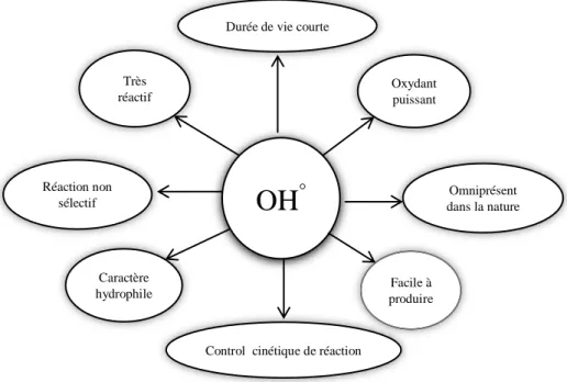 Tableau II- 3: Constantes de vitesse de réaction des  • OH avec différentes molécules organiques  en milieu aqueux