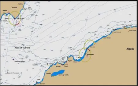 Figure 11 : Le littoral de Mostaganem (Max Sea –marine software V .10)  III-2-2- Hydrodynamisme 