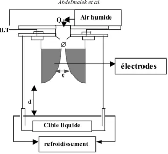 Figure 1:    Schéma du dispositif plasmagène 