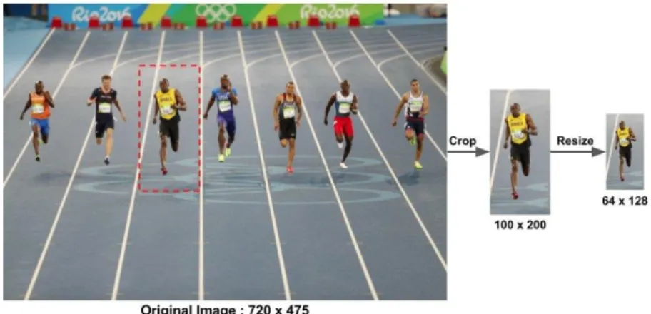 Figure I.4: Extraction et normalisation de l'image [7] 