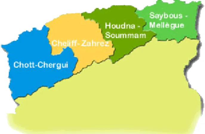 Tableau 3. Localisation géographique des sites des eaux thermales en Algérie. 
