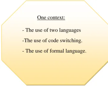 Figure 2.2. Language used in the department of English: 